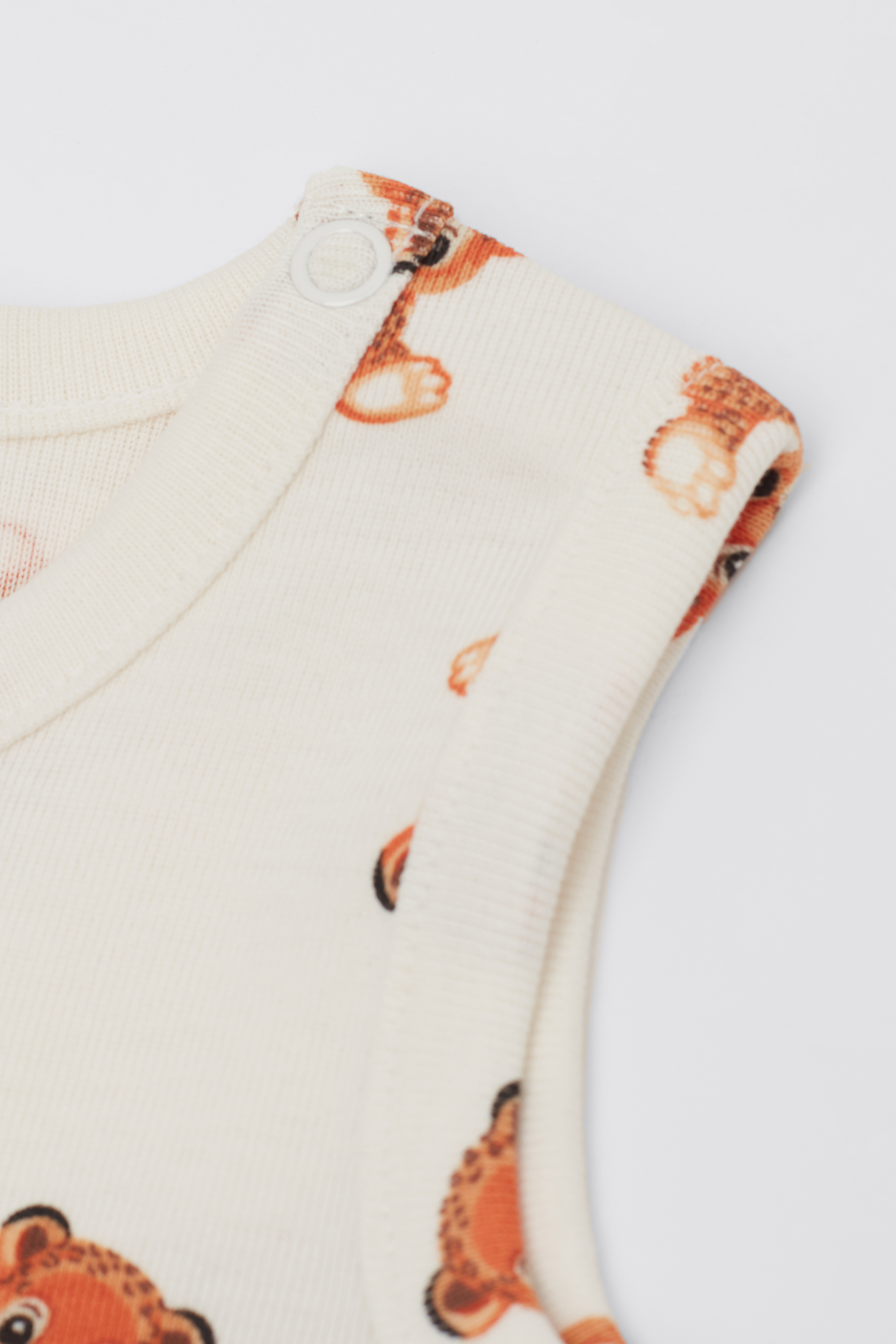 Baby Printed Pure Cotton Bodysuit with Wide Shoulder Straps