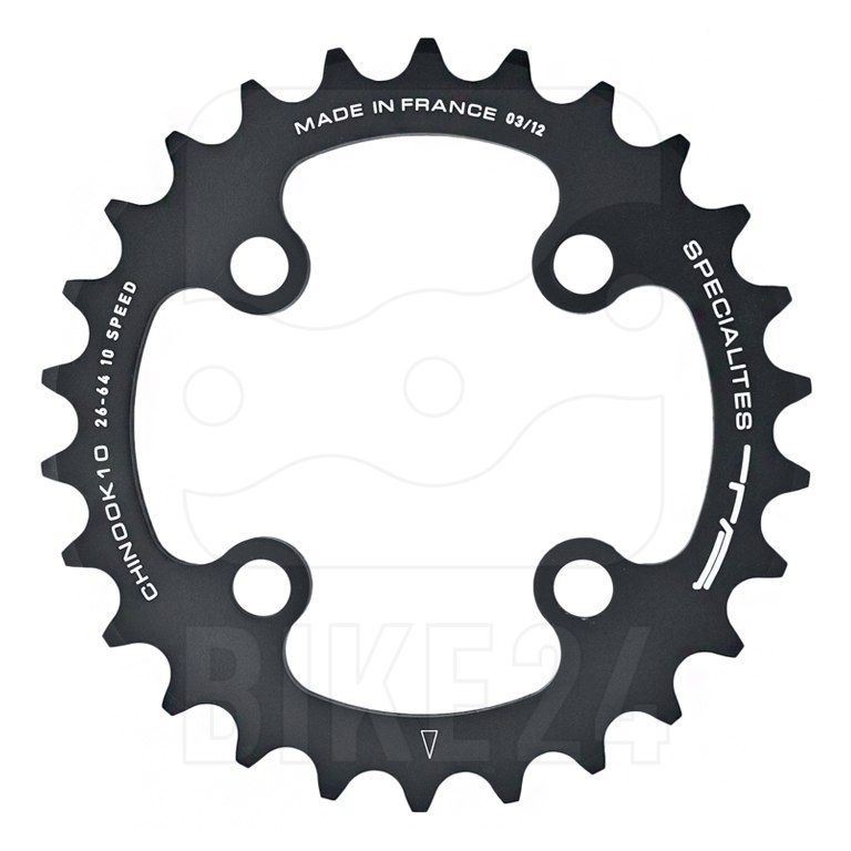 TA Specialites Chinook Chainring MTB 4-Arm 64mm 10-speed - black