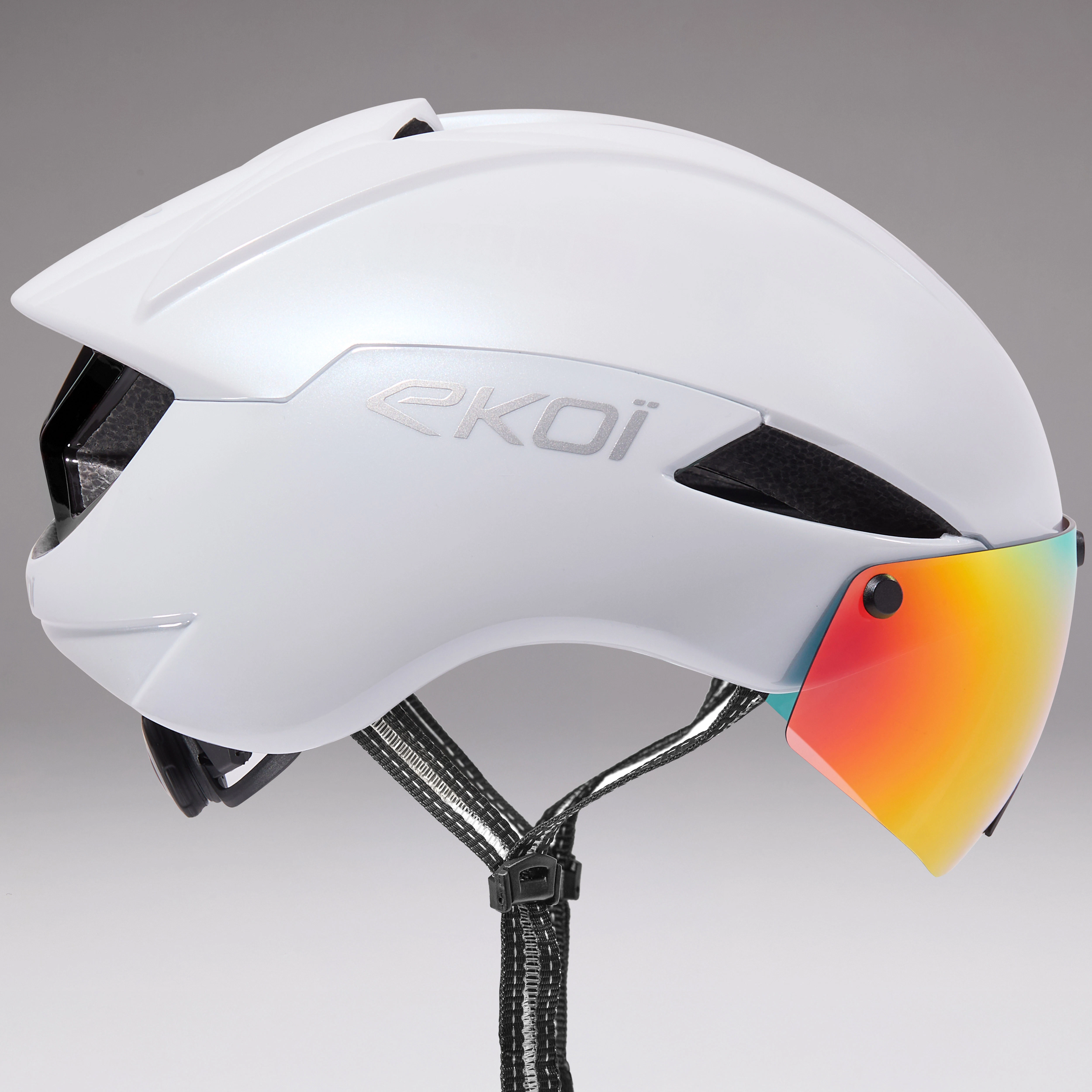 Helmet EKOI AERO16 White Grey