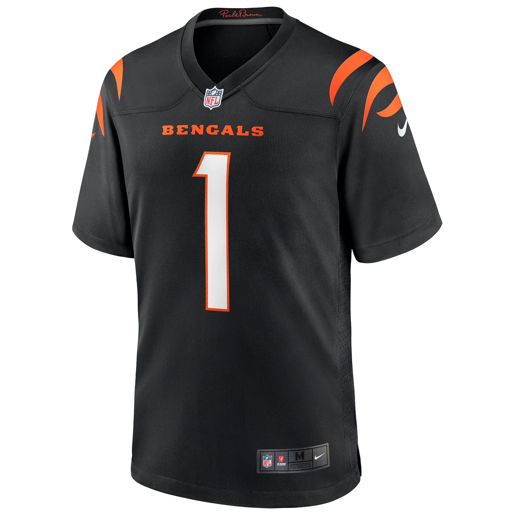Ja'Marr Chase #1 Cincinnati Bengals Nike Game NFL Football Jersey Black