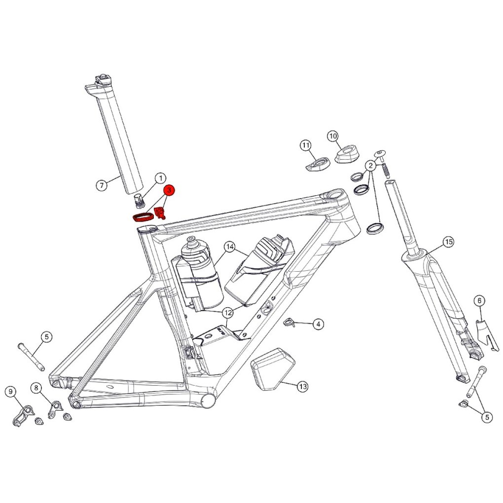 BMC Seatpost Clamp #22 for Timemachine 01 Road (MY 2019) - 301636
