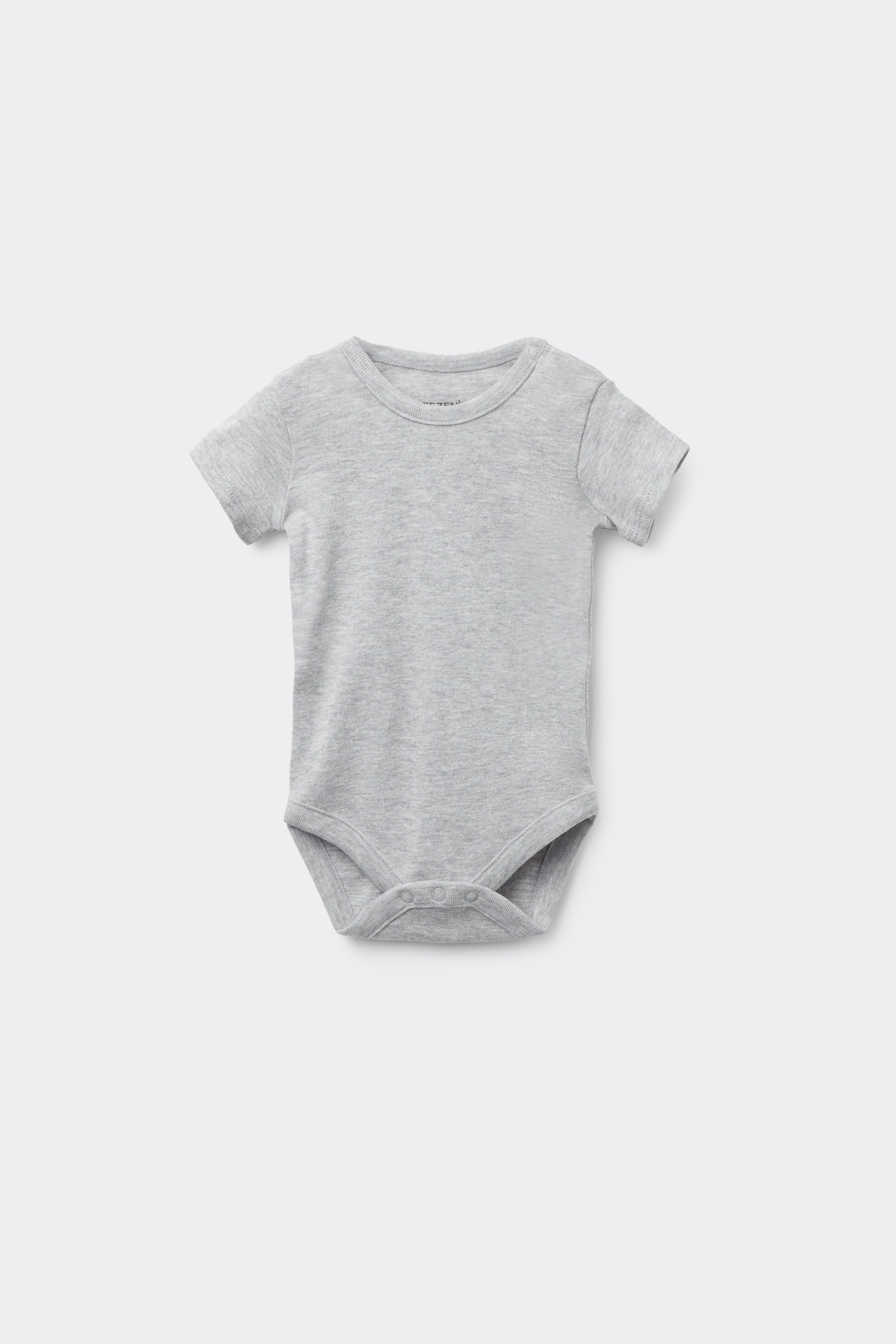 Baby Plain Pure Cotton Bodysuit with Short Sleeves