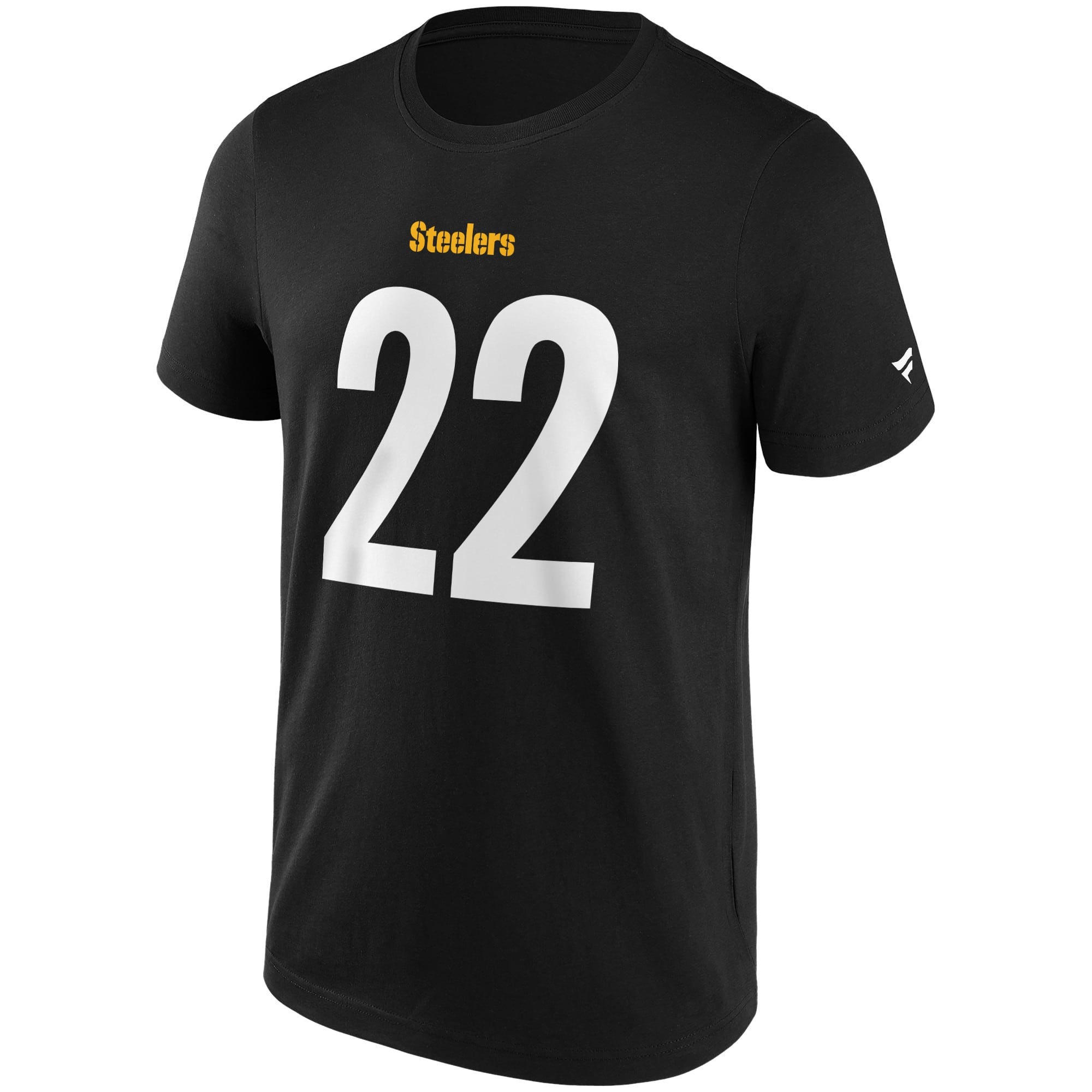 Najee Harris #22 Pittsburgh Steelers Iconic Player NFL T-Shirt Schwarz