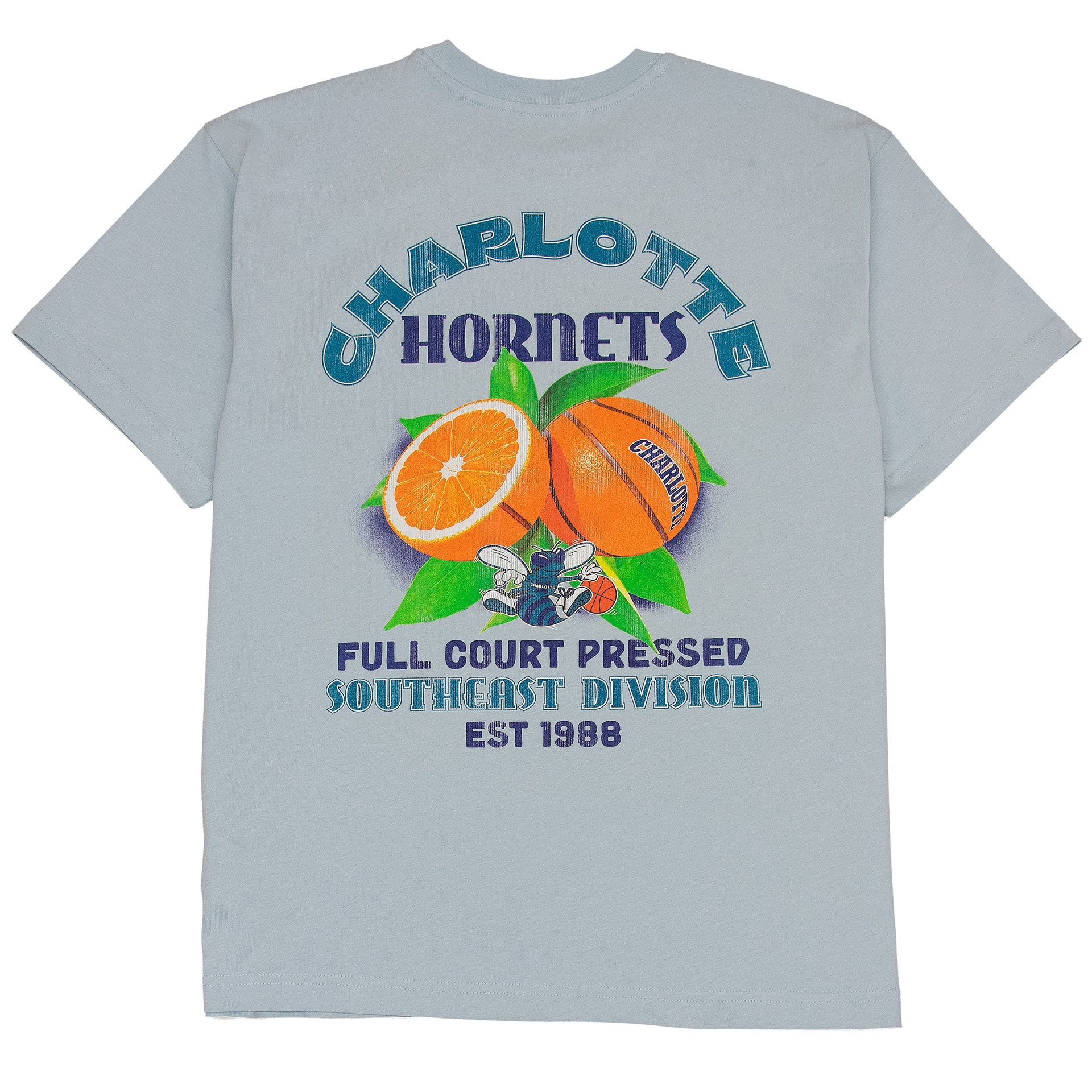 Charlotte Hornets Full Court Pressed NBA T-Shirt Blue
