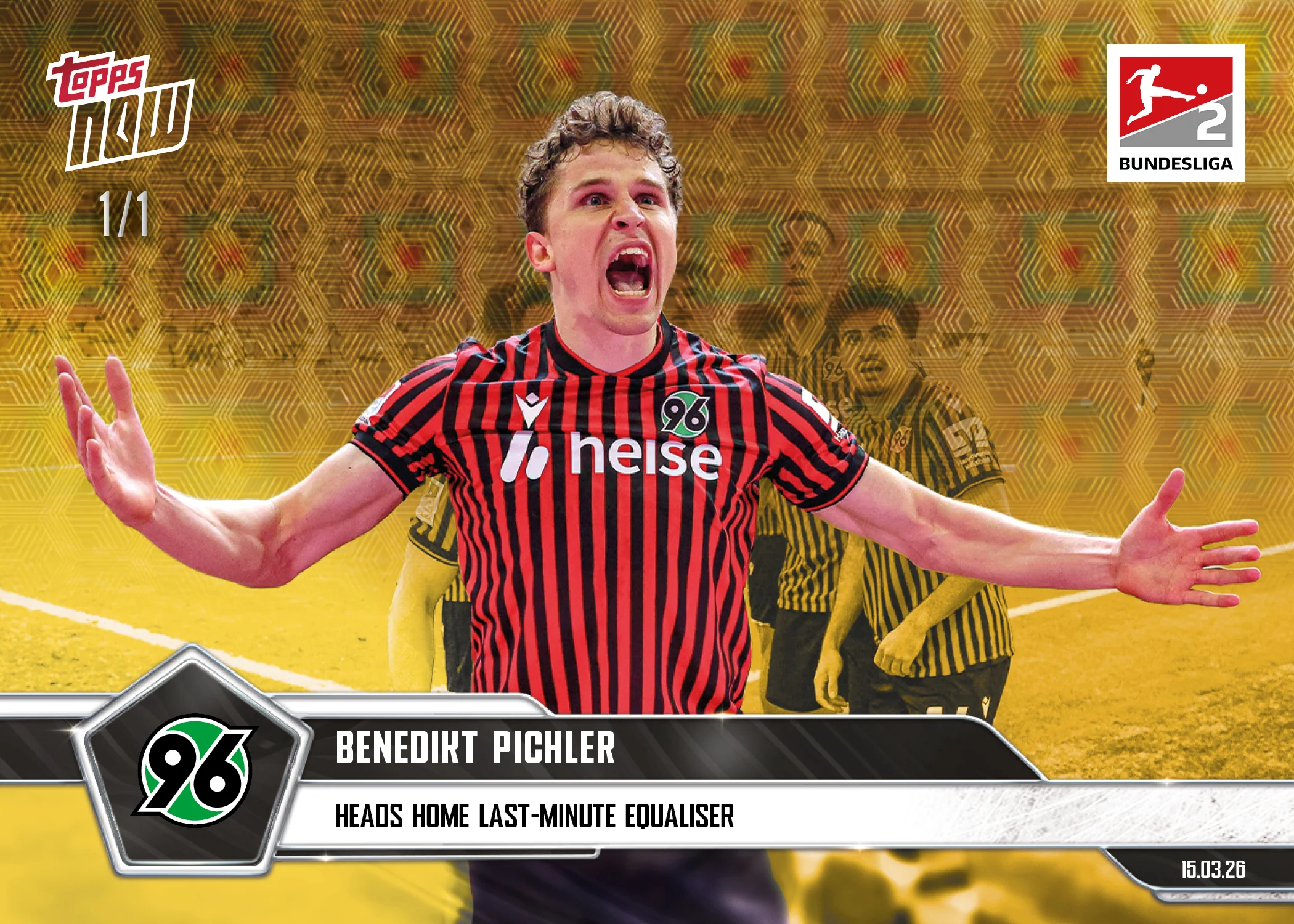 Benedikt Pichler - 2025-26 Bundesliga Topps NOW® - Card 151 - PR:139
