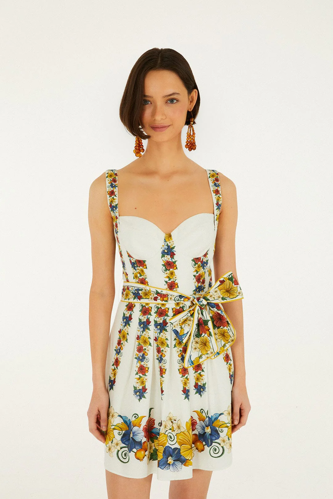 Off-White Tropi Belted Mini Dress