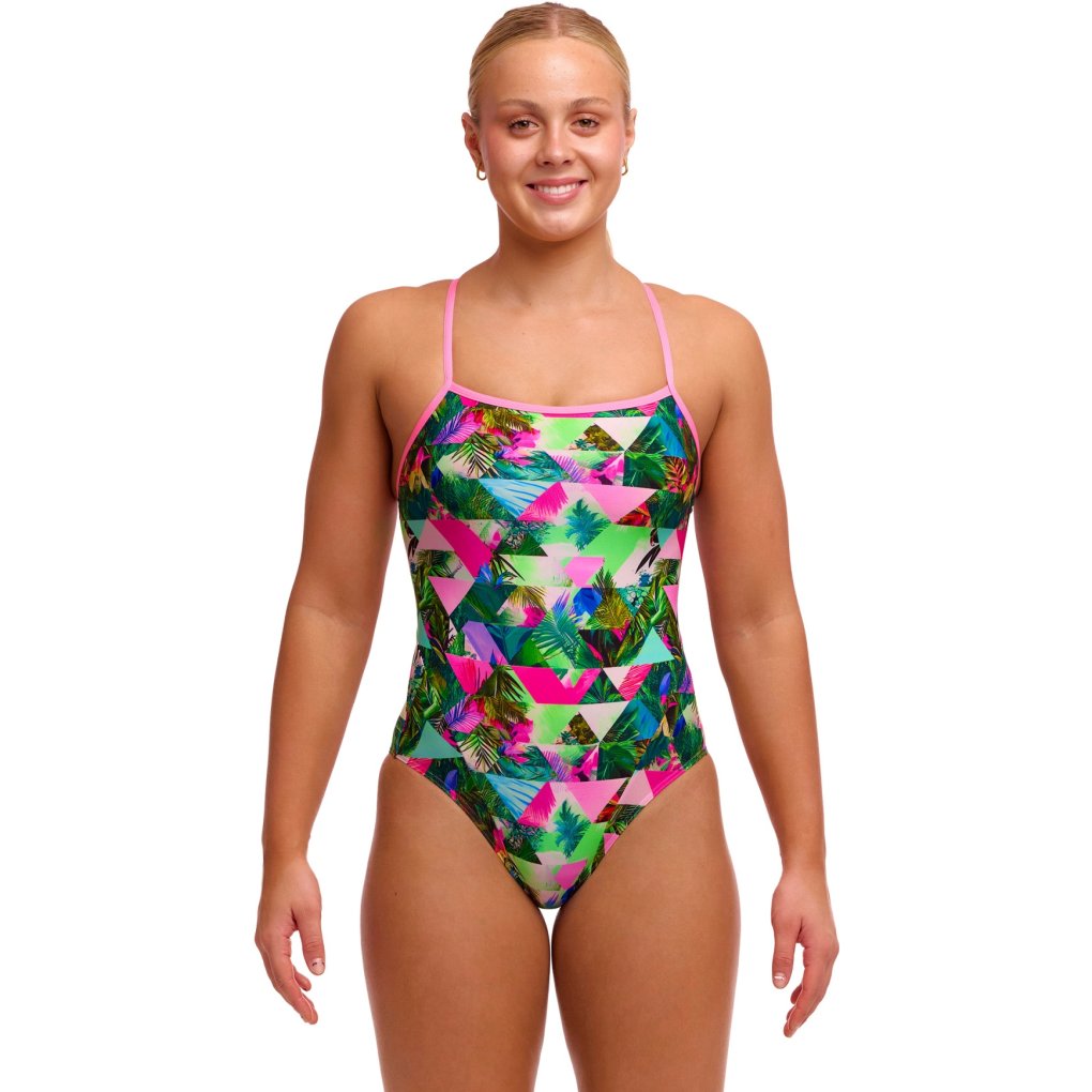 Funkita Single Strap Eco One Piece Swimsuit Women - Sub Lime