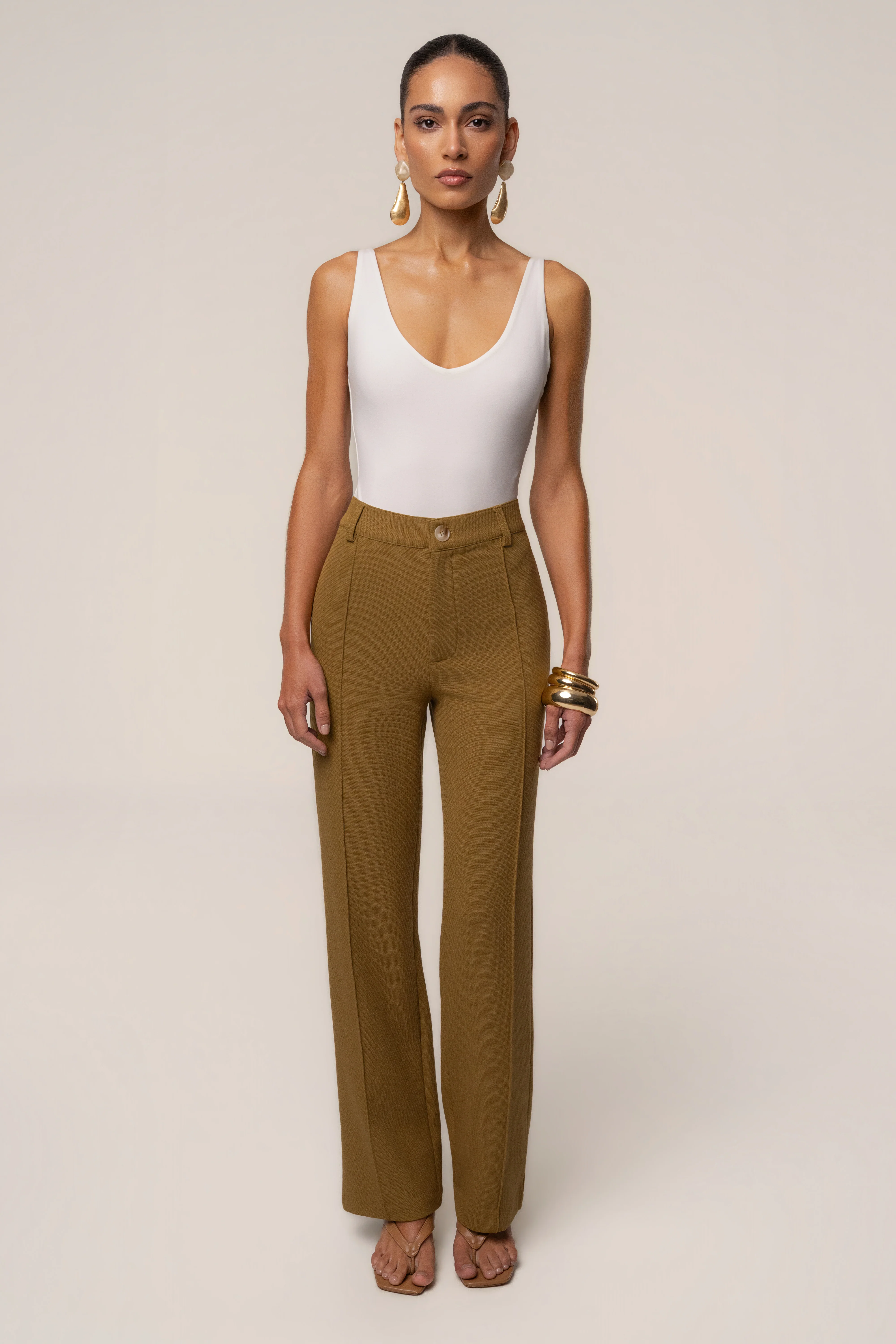Olive Arlette Trousers