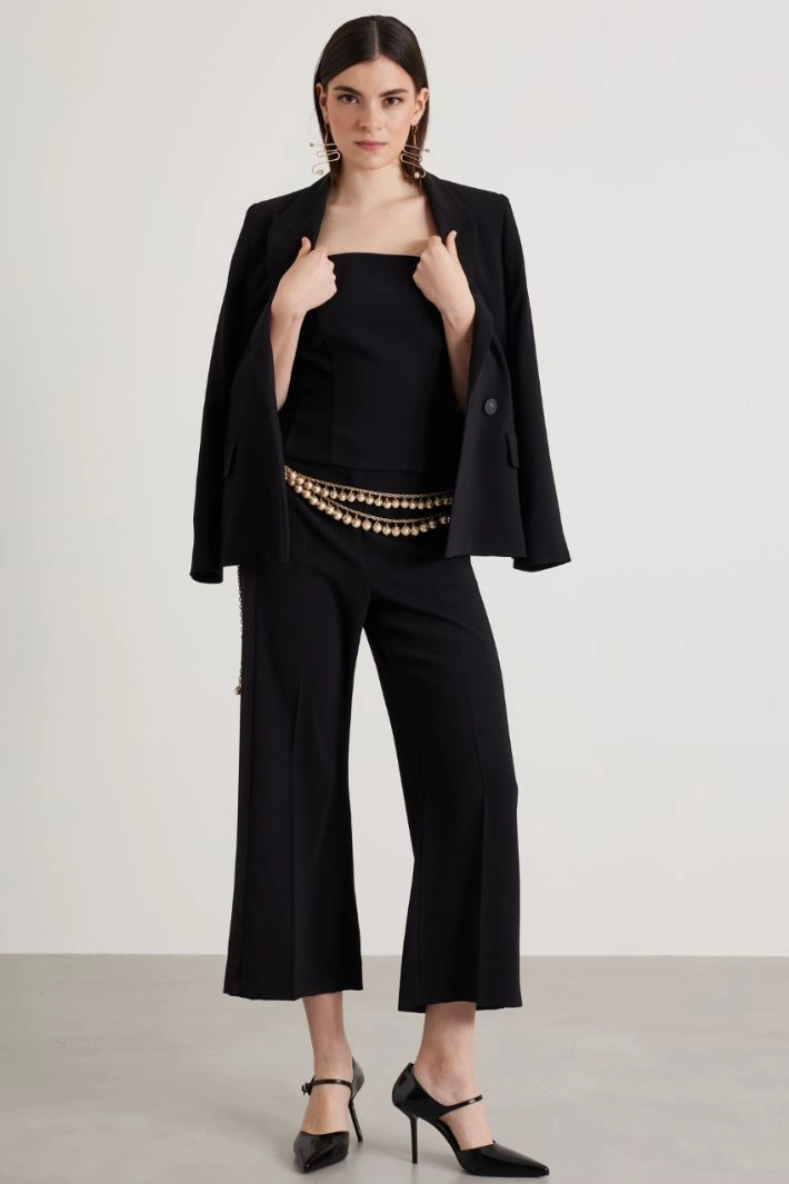 Crepe bustier - BLACK