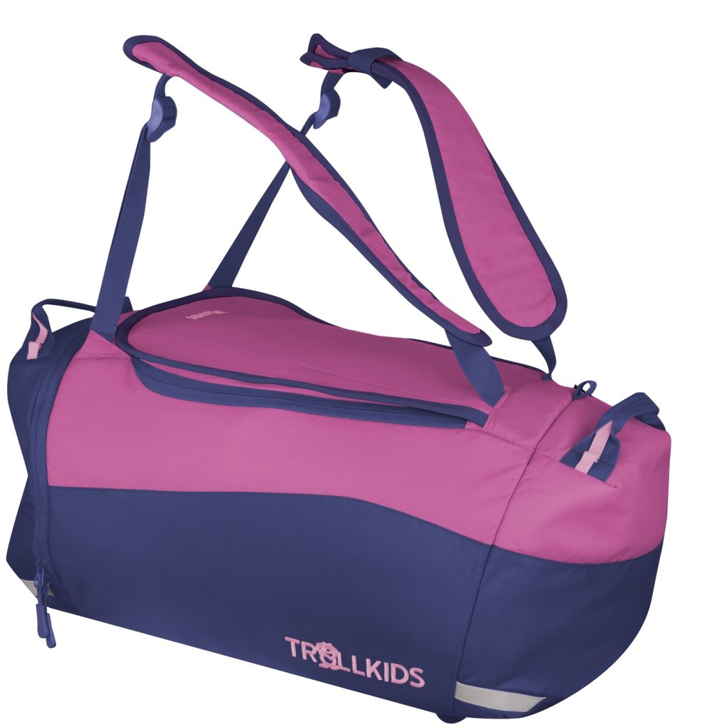 Trollkids Duffle Bag 35L Kids - Mallow Pink/Violet Blue/Wild Rose