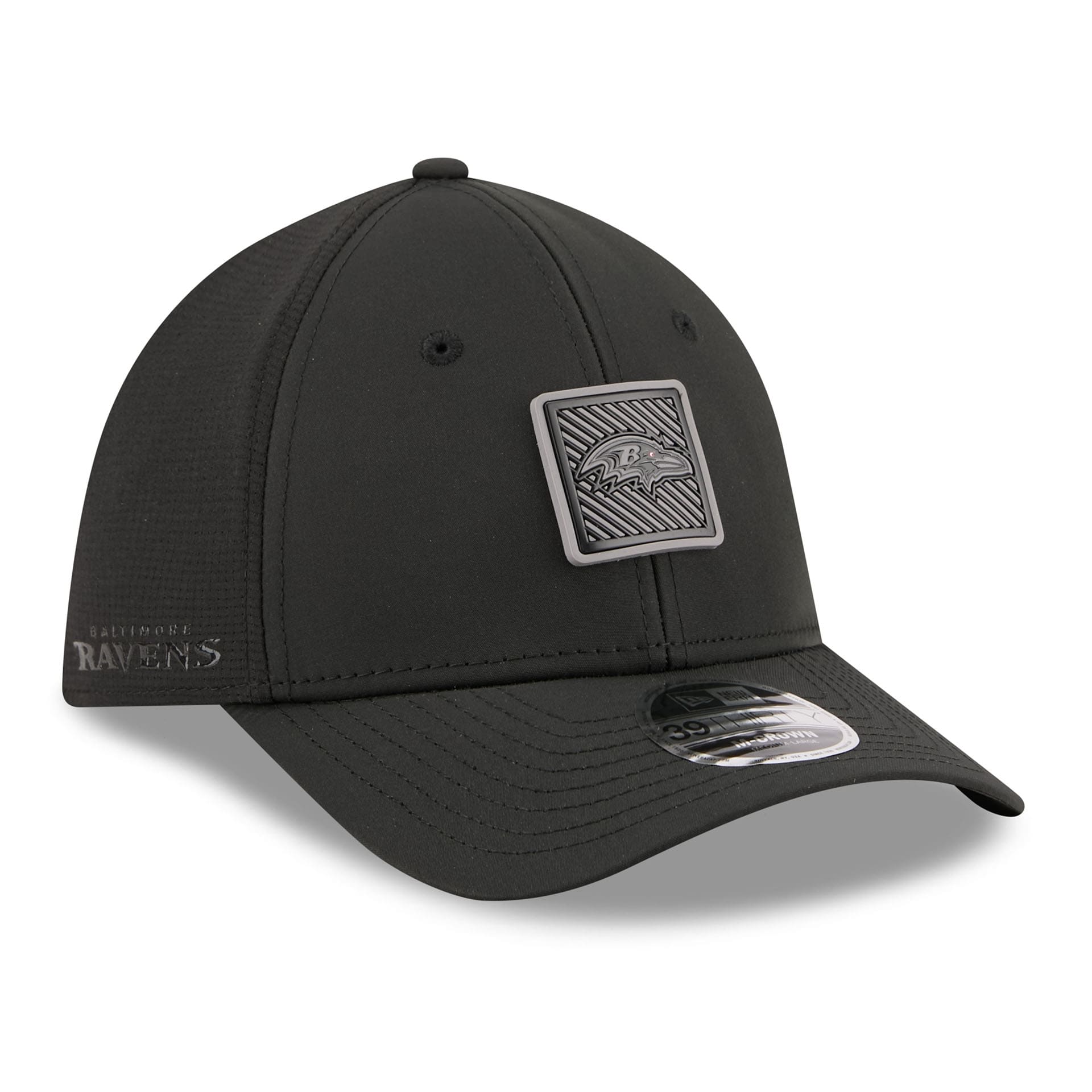 Baltimore Ravens Black 2026 NFL Training Camp 39THIRTY Flex Cap