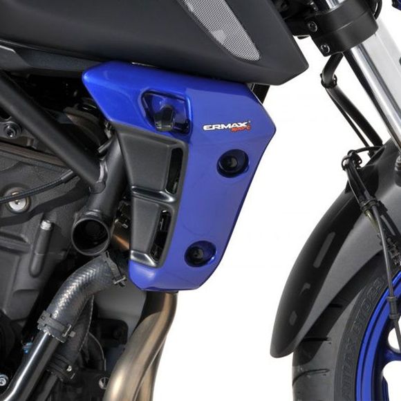Ermax radiator scoop YAMAHA MT 07 2018- - Blue / BlackYAMAHA 700 MT-07 ABS - 2018 - 2020Ref: EM1663
