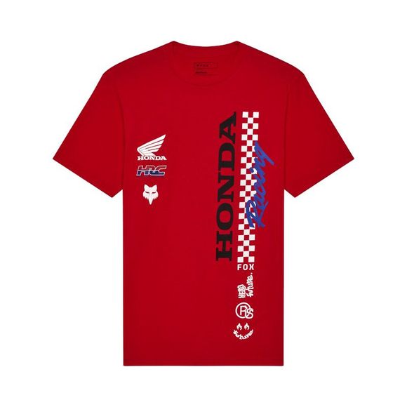 Fox Honda short sleeve t -shirts - Red / GrayRef : FX5362