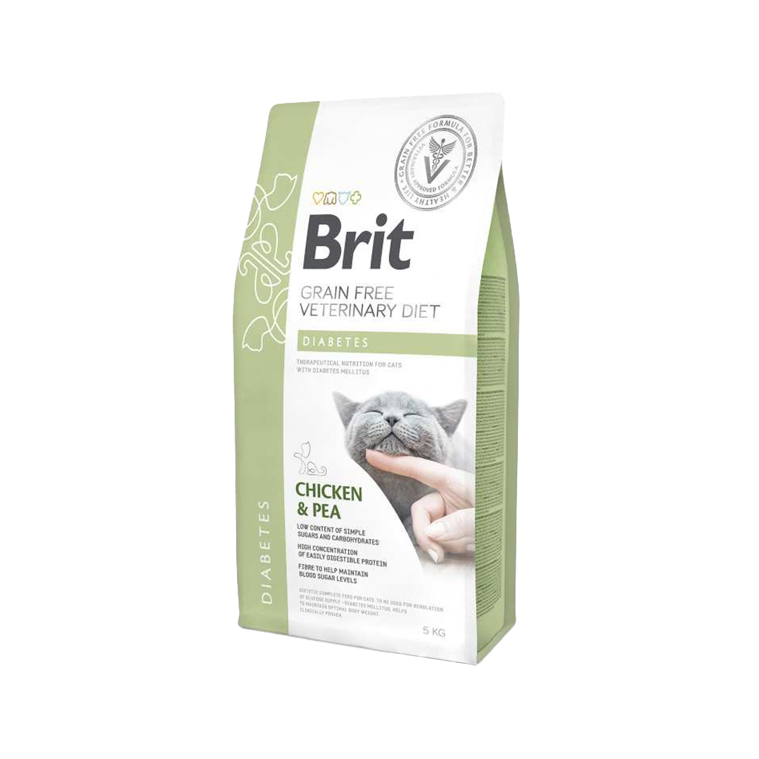 Brit Veterinary Diet Cat - Grain free - Diabetes - 2 kg