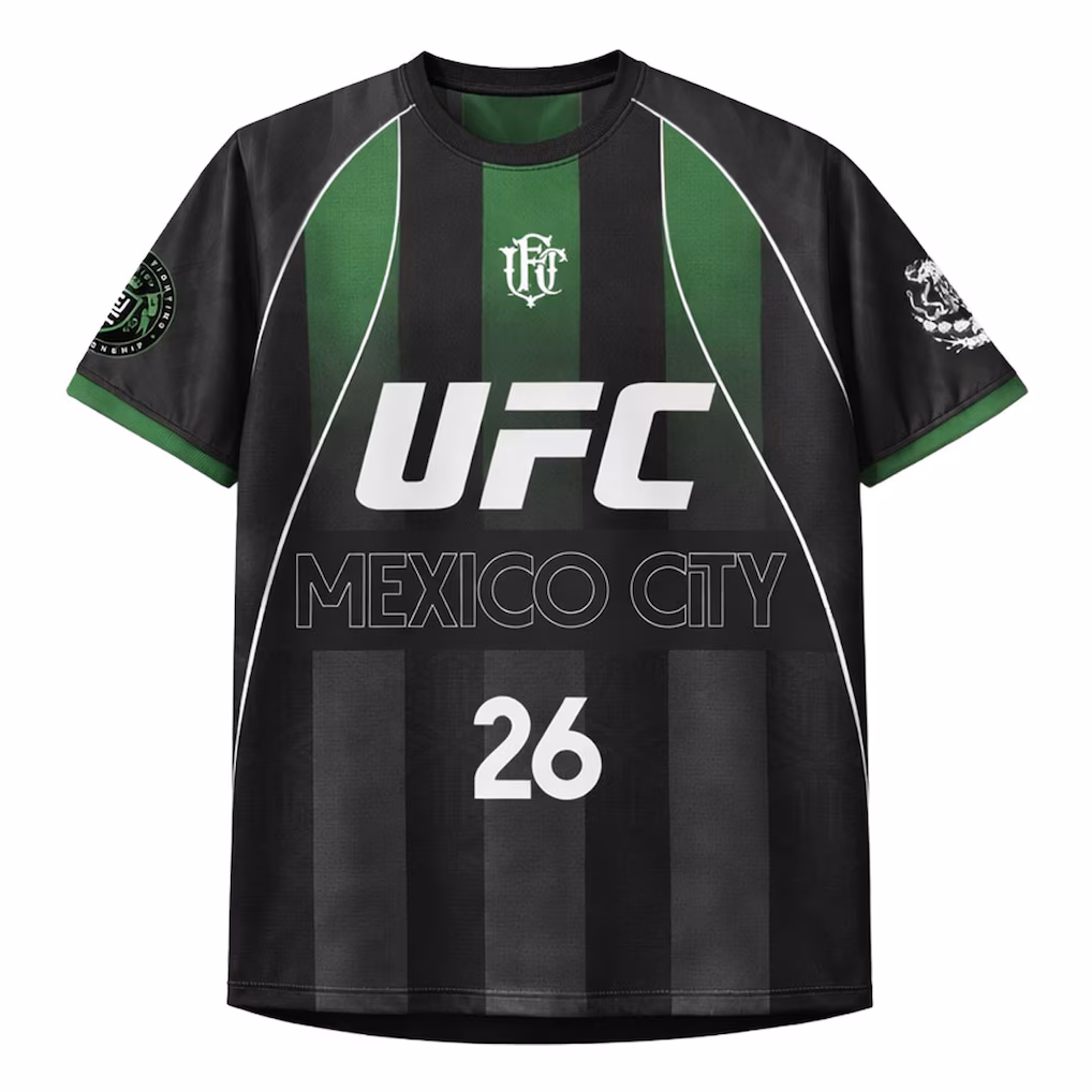 Men's Black UFC Fight Night CDMX Soccer Jersey