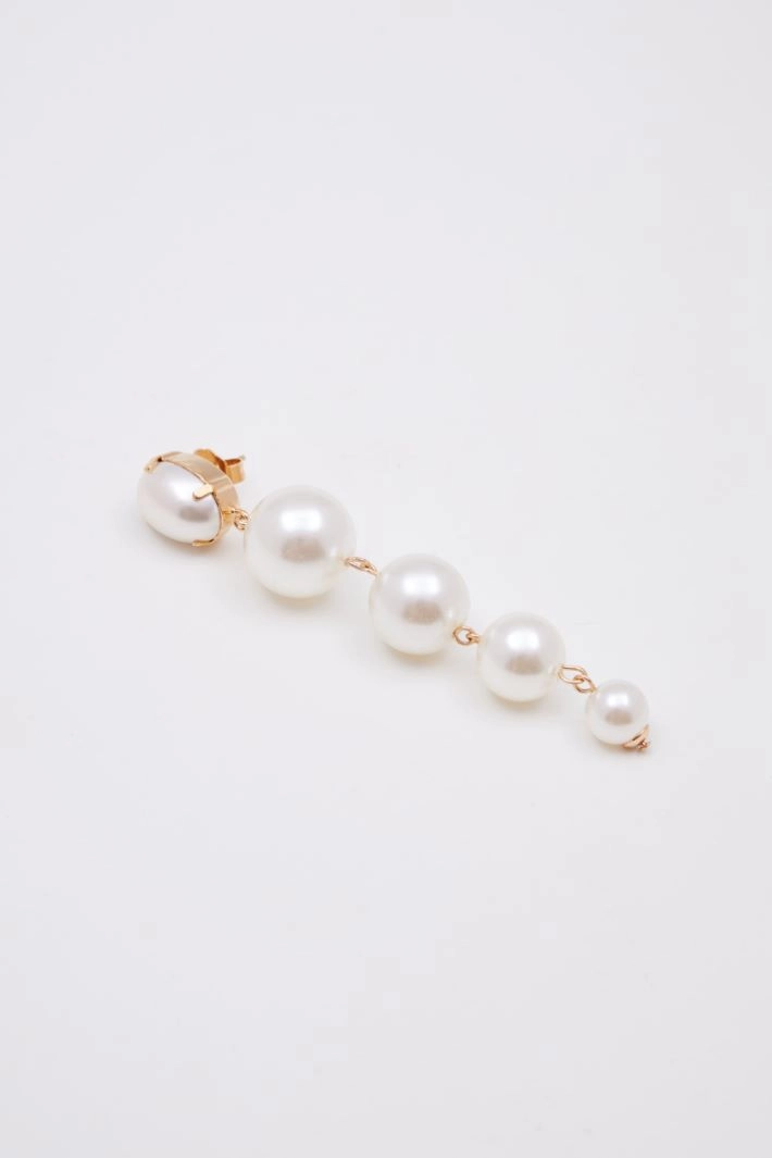 Pearl drop earrings - GOLD