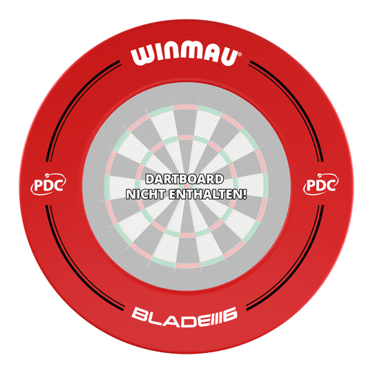 Winmau PDC Dartboard Surround - Red