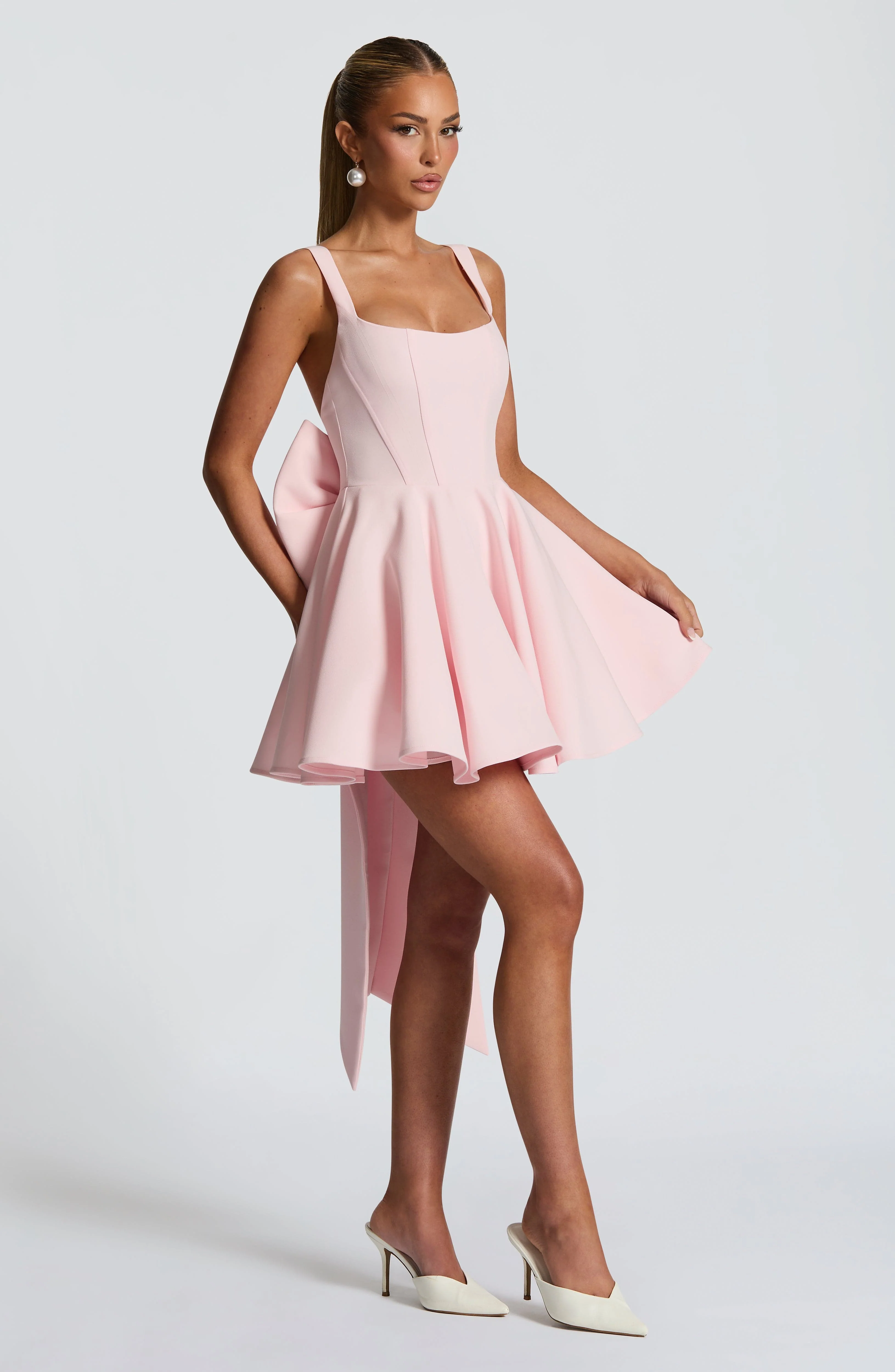 Rue Mini Dress - Blush