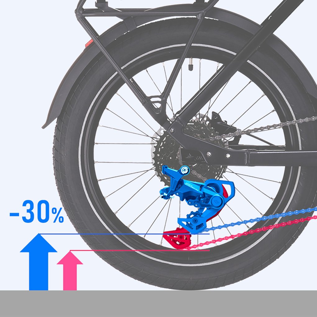 Shimano CUES RD-U4010 Rear Derailleur - E-Bike (Compact) | Shadow RD | 1x9/10-speed - super short (SS)