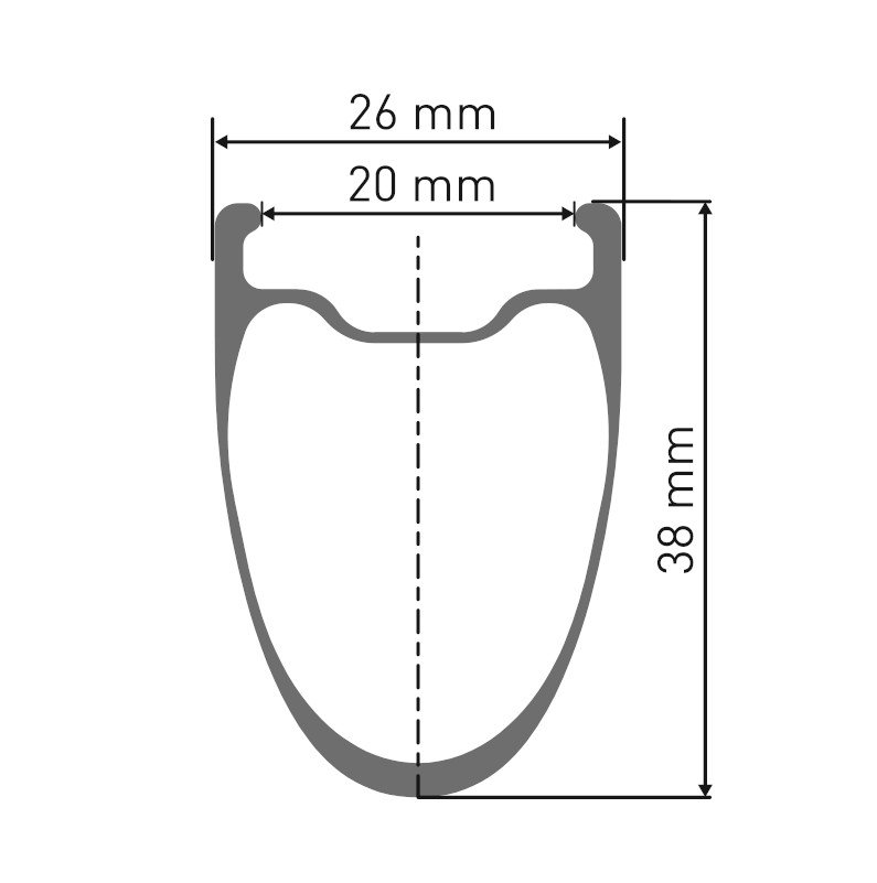 DT Swiss ARC 1100 DICUT db 38 Front Wheel - 28