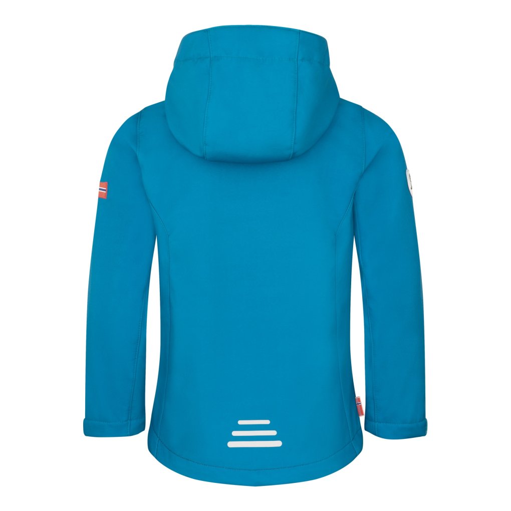 Trollkids Balestrand Jacket Kids - Summernight Blue/Mystic Blue/Red Clay