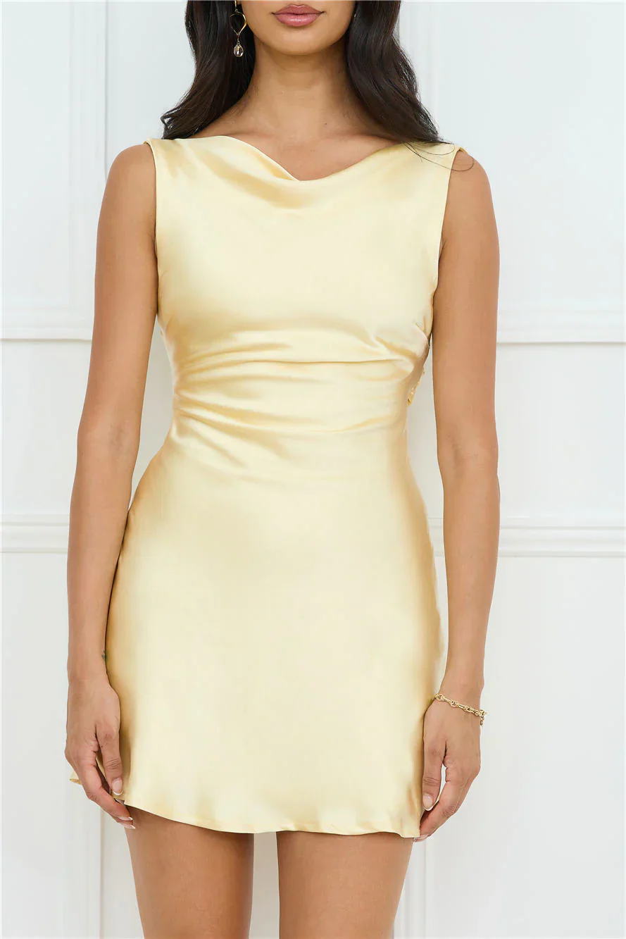 Lily Luxe Satin Mini Dress