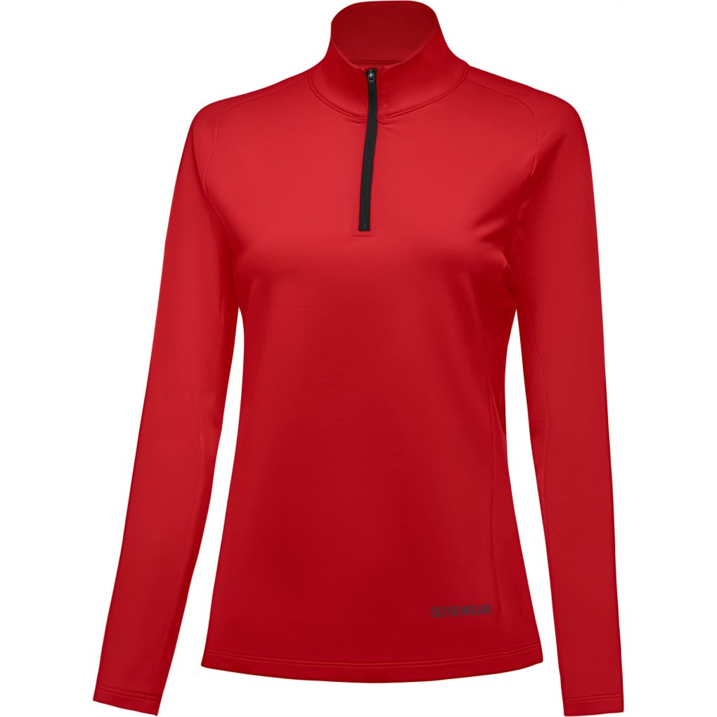 GOREWEAR Everyday Mid 1/4-Zip Long Sleeve Shirt Women - lab red DC00