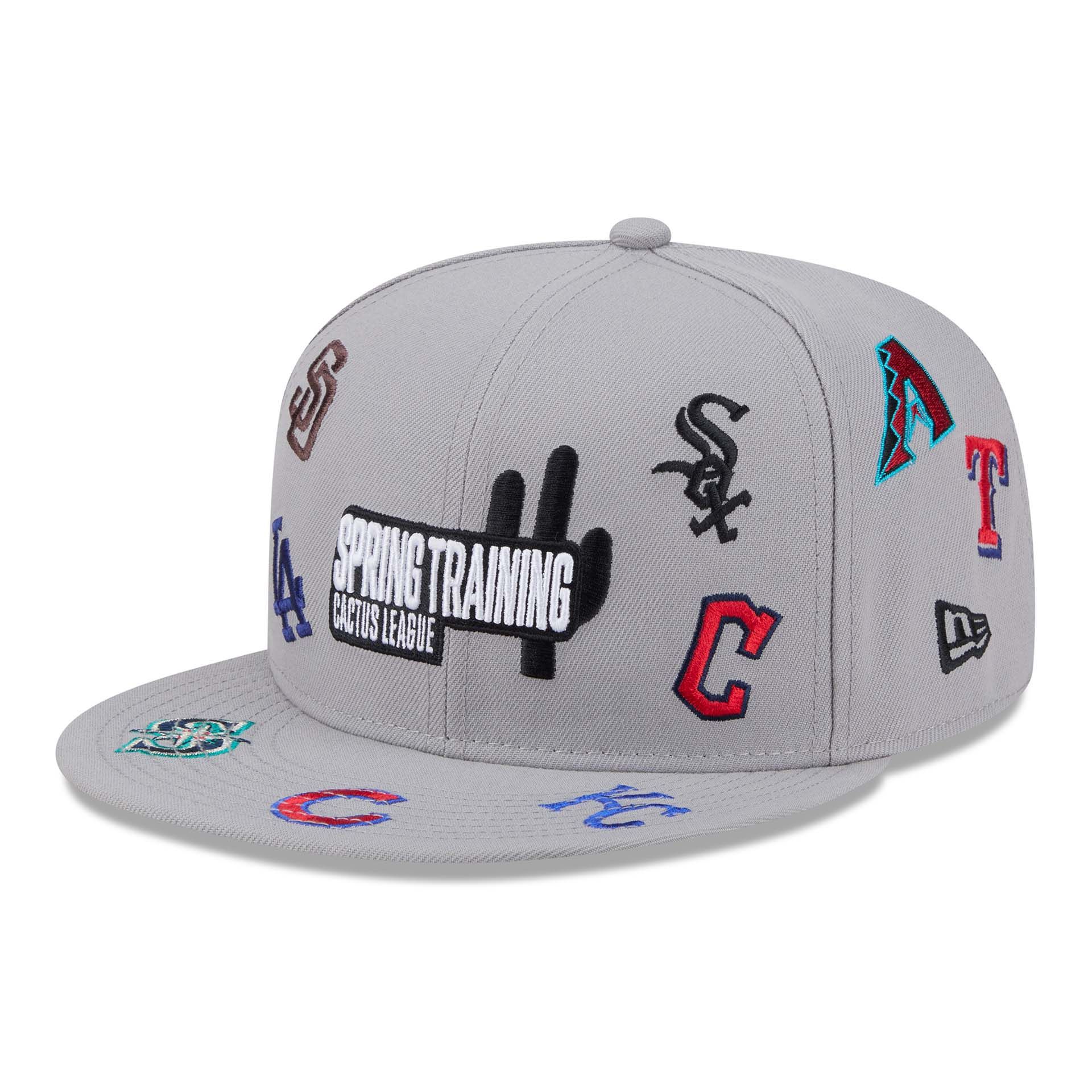 Cactus League Logos MLB Spring Training 9FIFTY Snapback Cap Gray