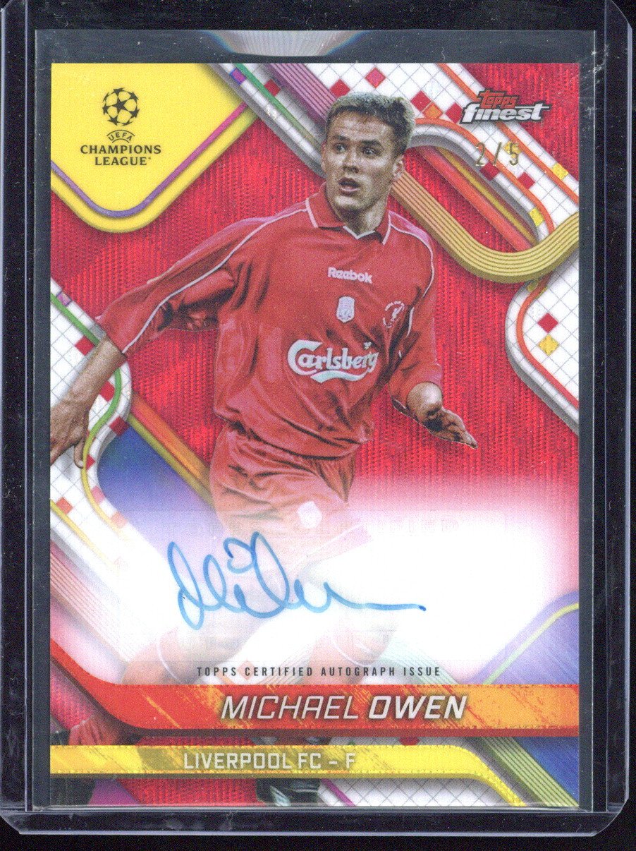 2024-25 Topps Finest Michael Owen Autograph /5
