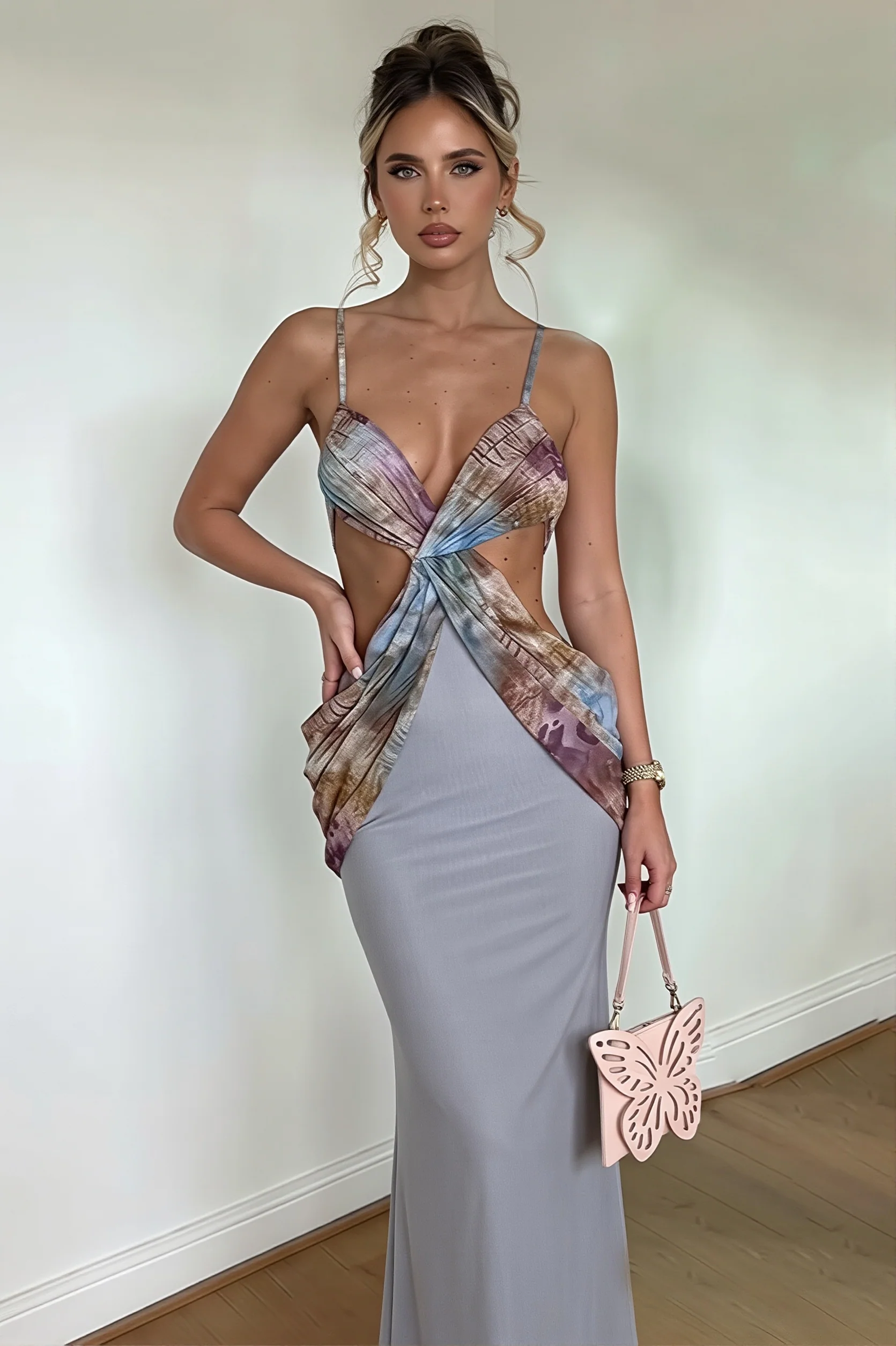 Sexy Backless Cami Vacation Maxi Dress