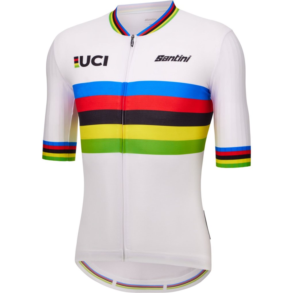 Santini UCI World Champion Jersey Men RE97175CWCECO