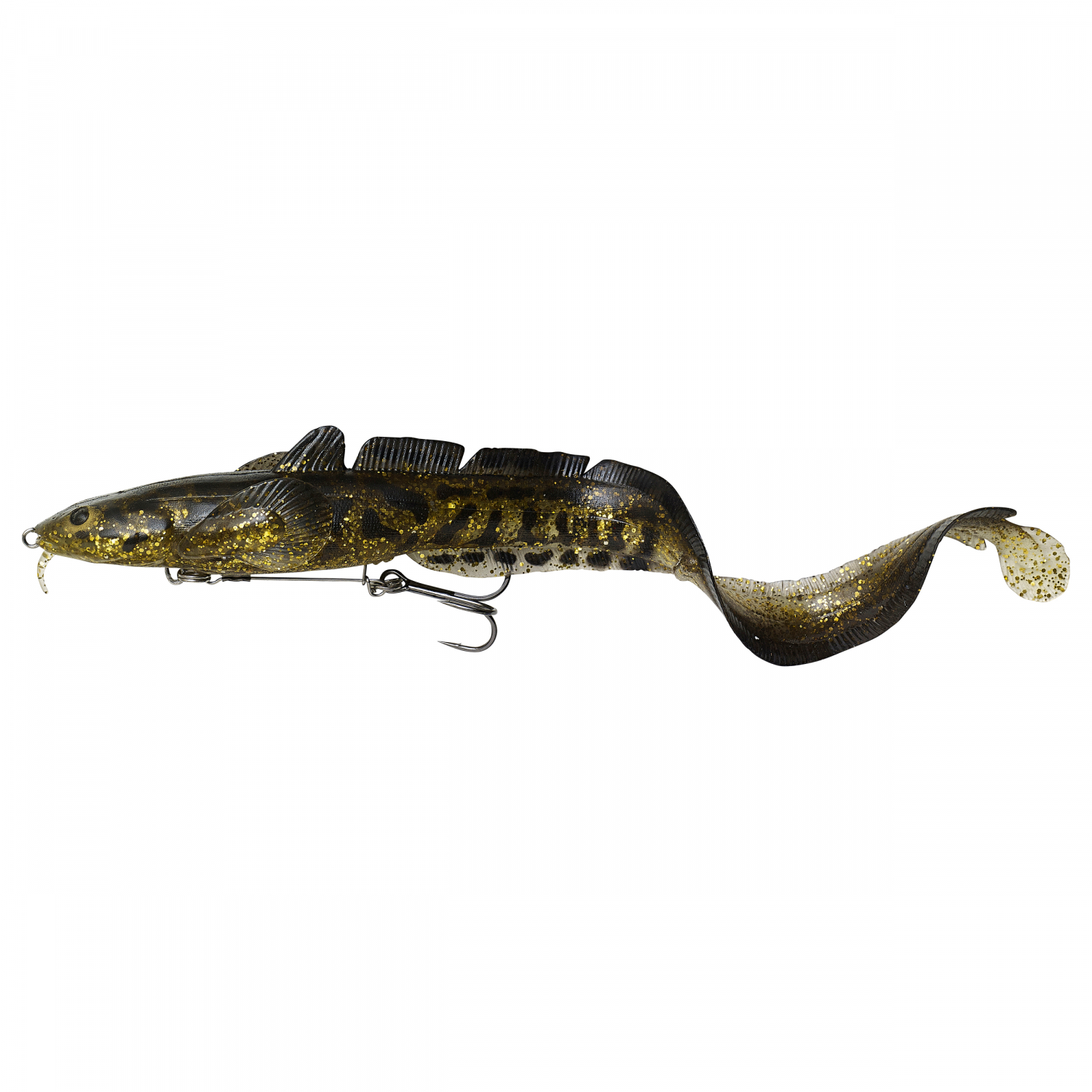 Savage Gear Soft Bait 3D Burbot Shallow (Gold Burbot UV)