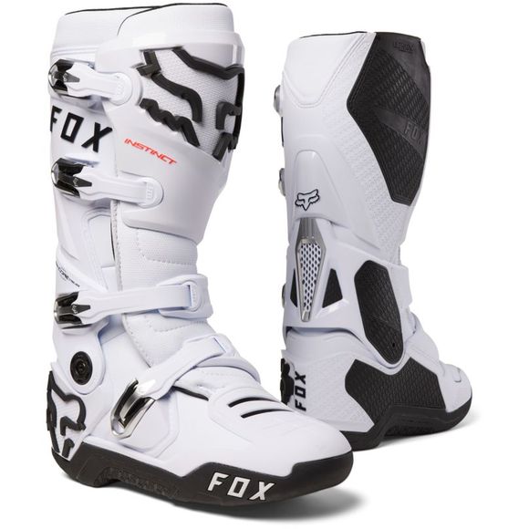 Fox INSTINCT cross 2024 MX Boots - WhiteRef: fx3726-c758