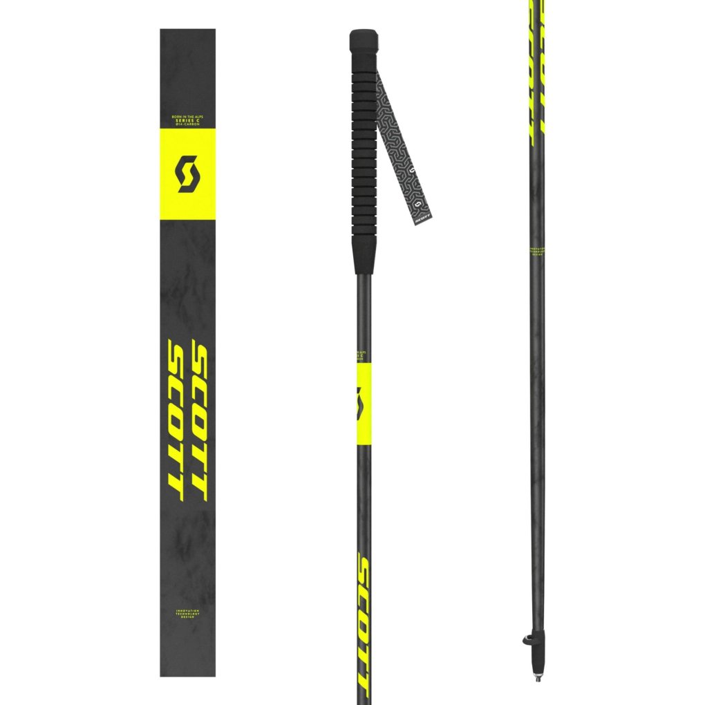 SCOTT Trail Ultra Carbon Trailrunning Poles (Pair) - black