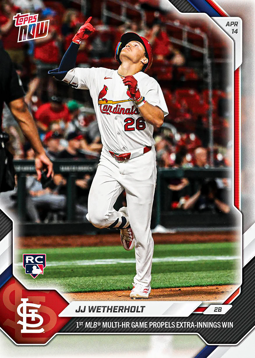 JJ Wetherholt - 2026 MLB Topps NOW® - Card 86 - PR: 2926