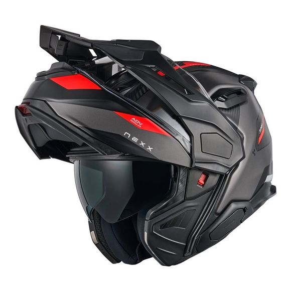 Nexx x. Lifecountry modular helmet - Terra - Gray / RedRef: Ne0630-C61871