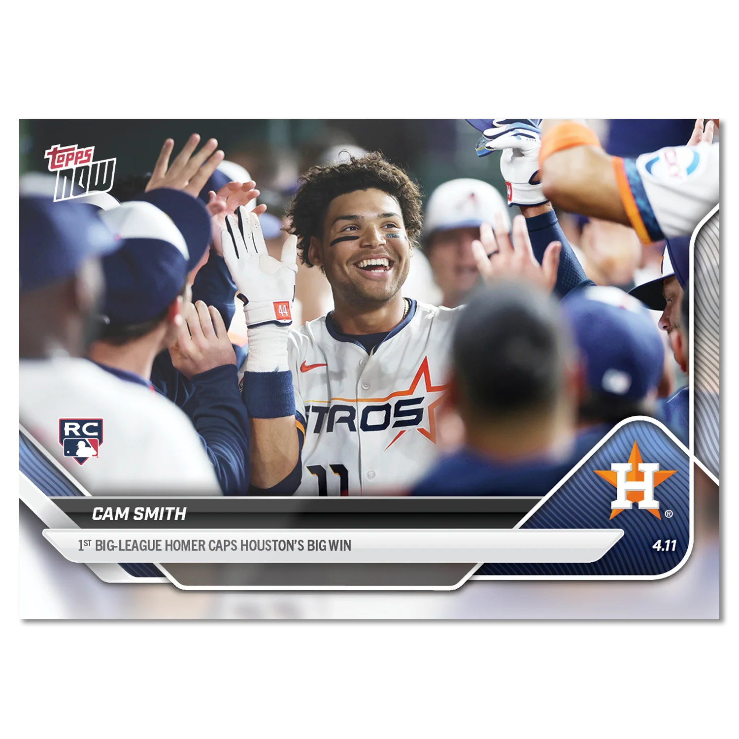 Cam Smith - 2025 MLB Topps NOW® - Card 58