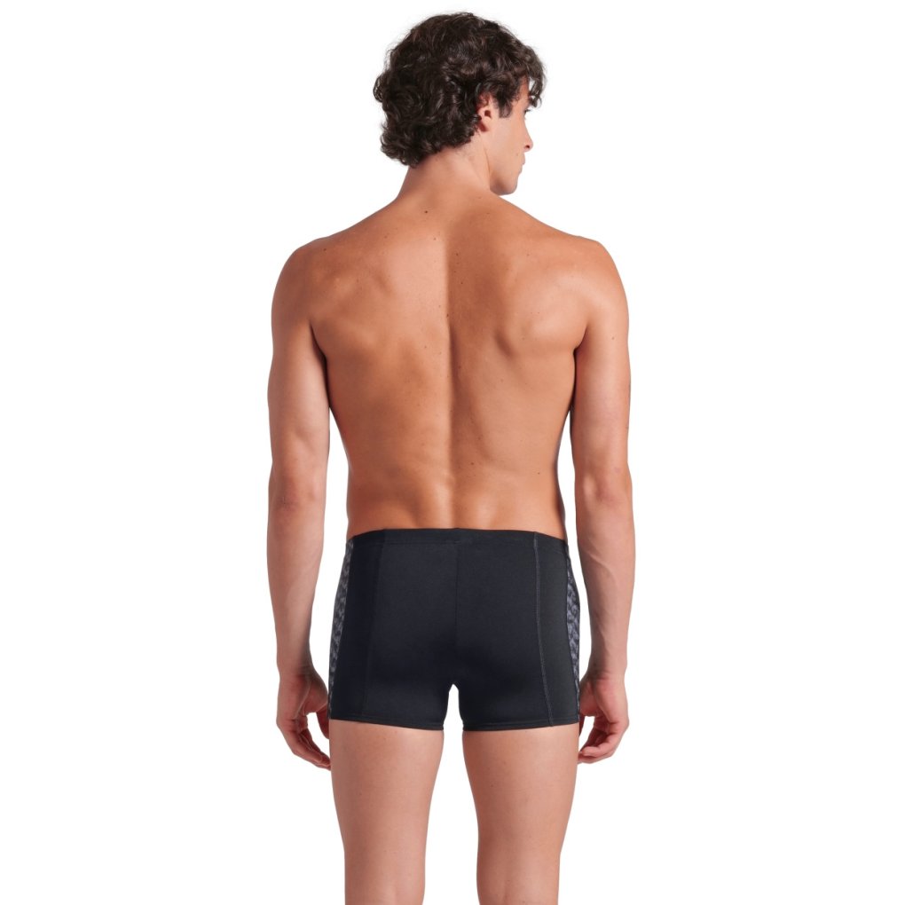 arena Performance Monogram Swim Shorts Men - Black/Dark Sage Multi