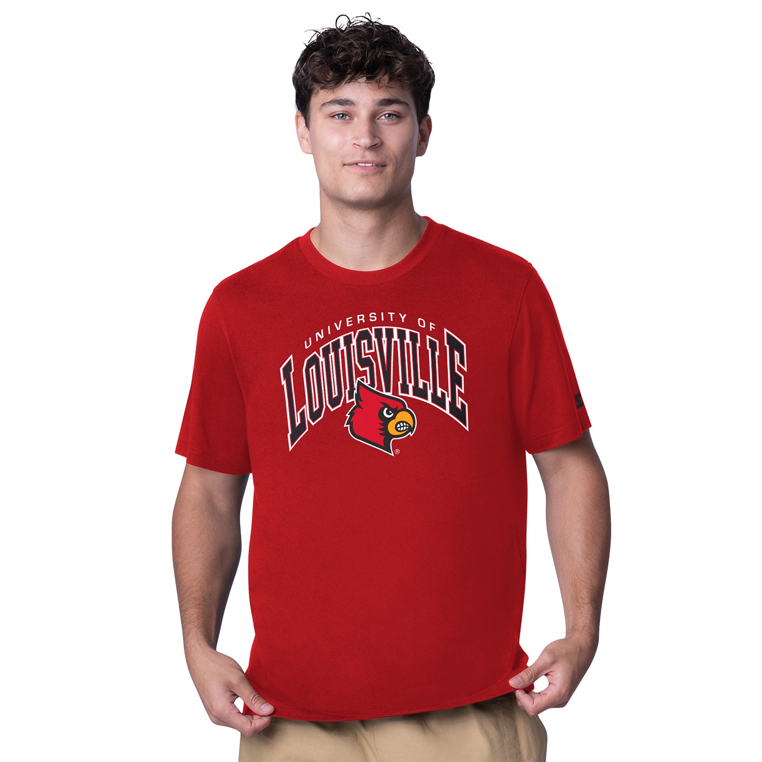 Louisville Cardinals Starter Team Arch NCAA T-Shirt Red