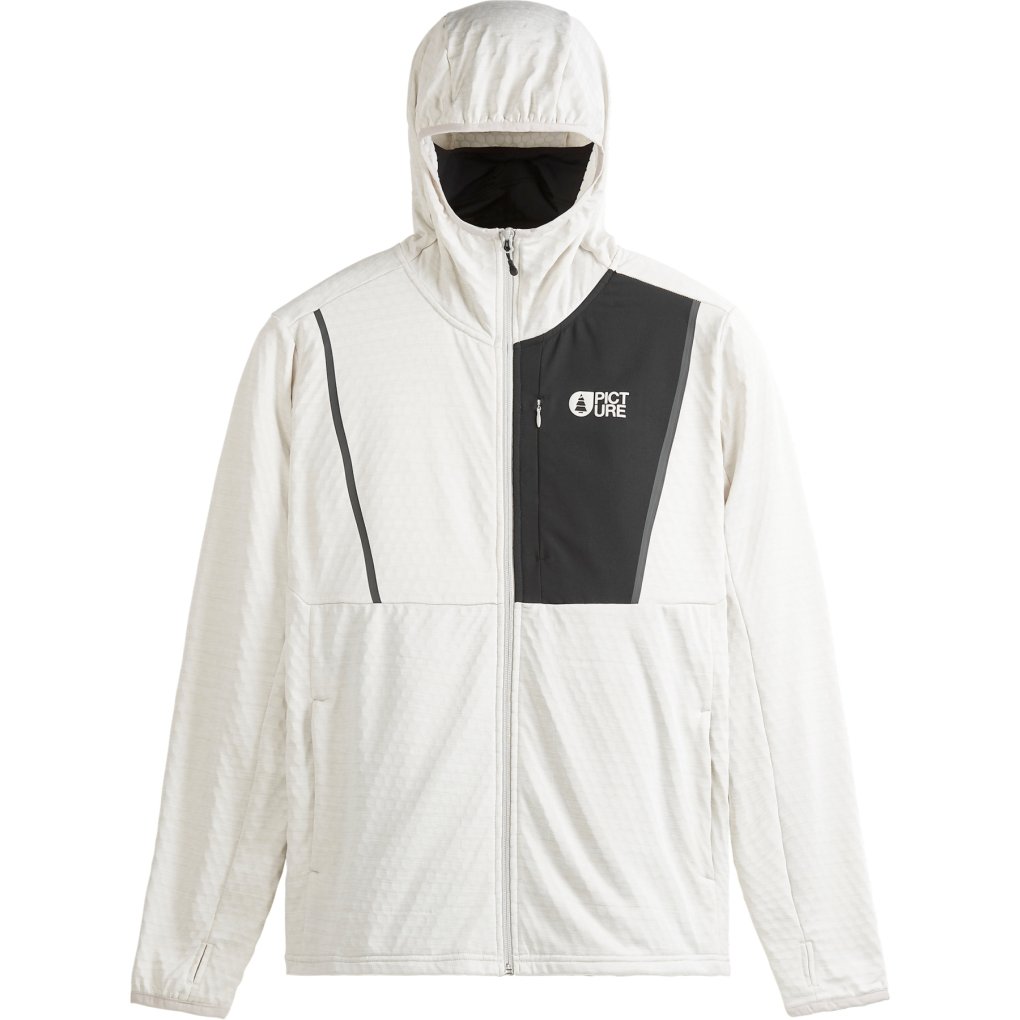 Picture Bake Grid Full Zip Fleece Jacket - Harbor Grey