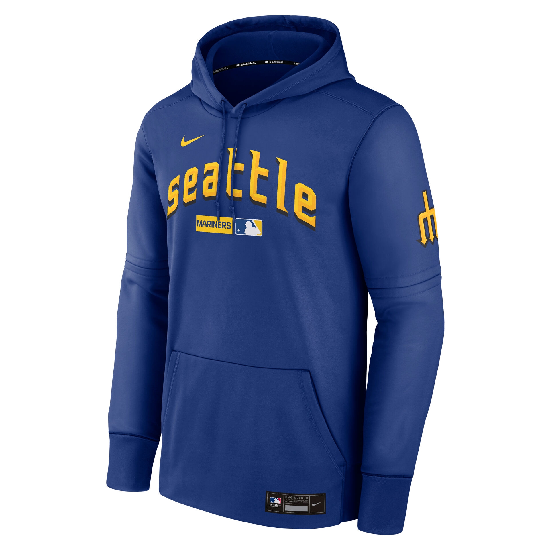 Seattle Mariners City Connect 2026 MLB Authentic Therma Hoodie Blue