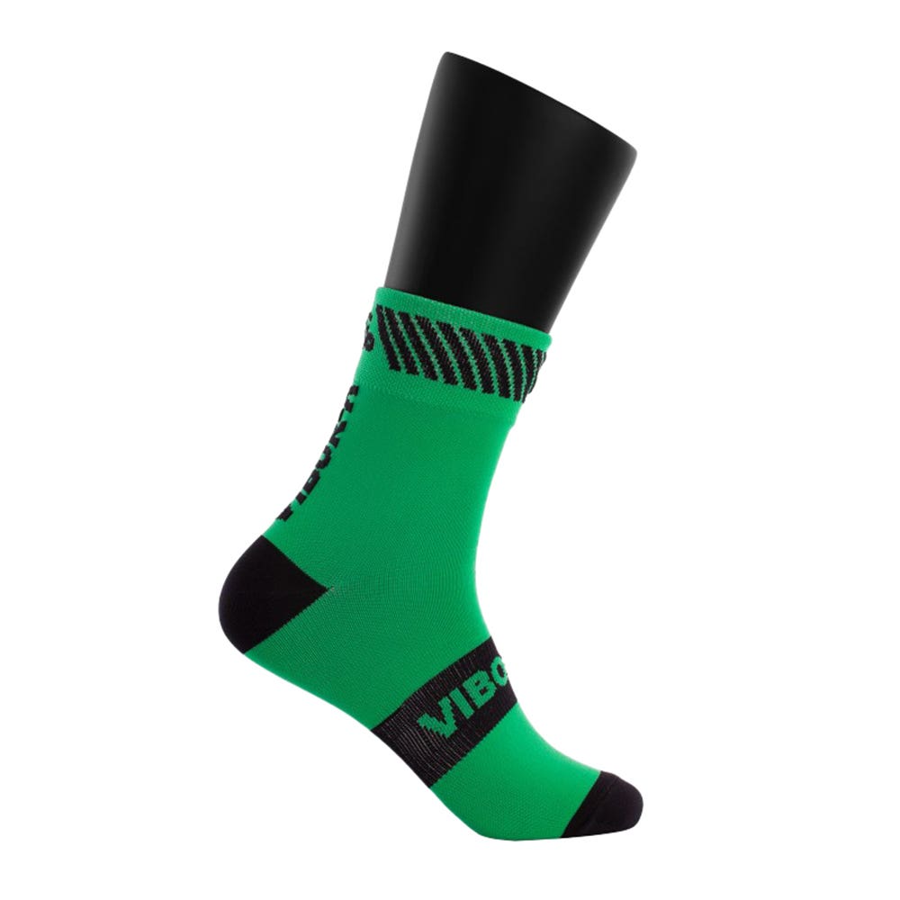 SOCKS VIBOR-A KAIT HALF-CALF GREEN/BLACK