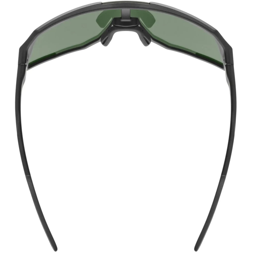 Uvex sequenze Cycling Glasses - black matt/mirror green