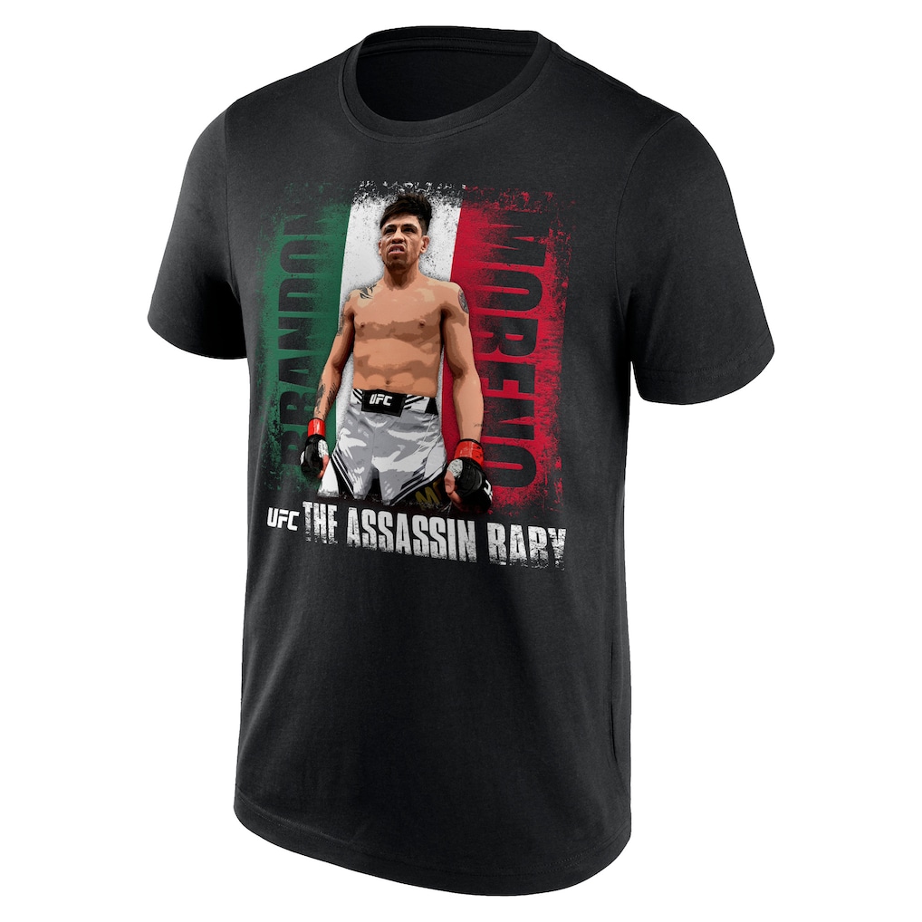 UFC Brandon Moreno Mexican Flag T-Shirt - Black - Mens