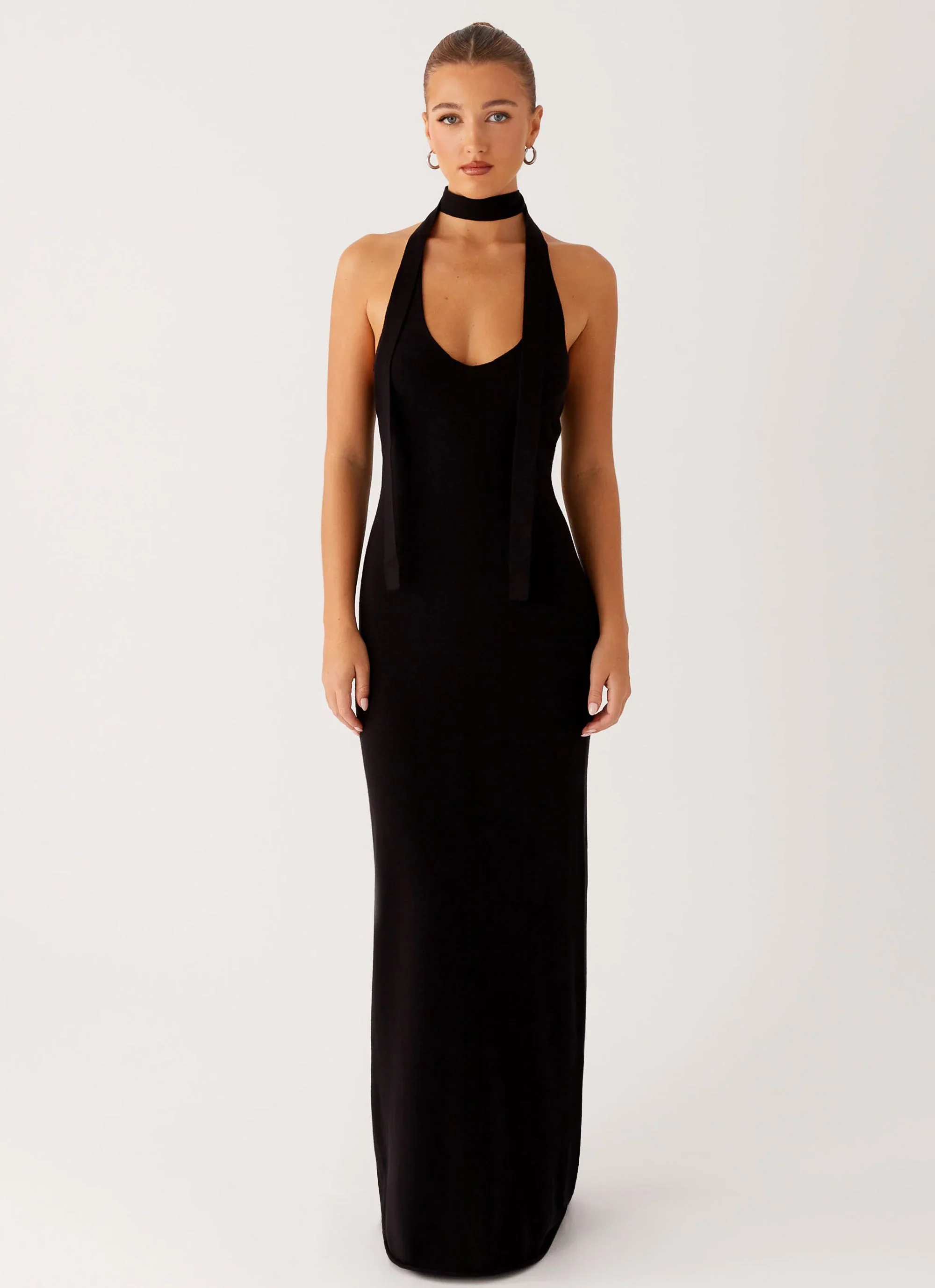 Eddie Knit Maxi Dress - Black