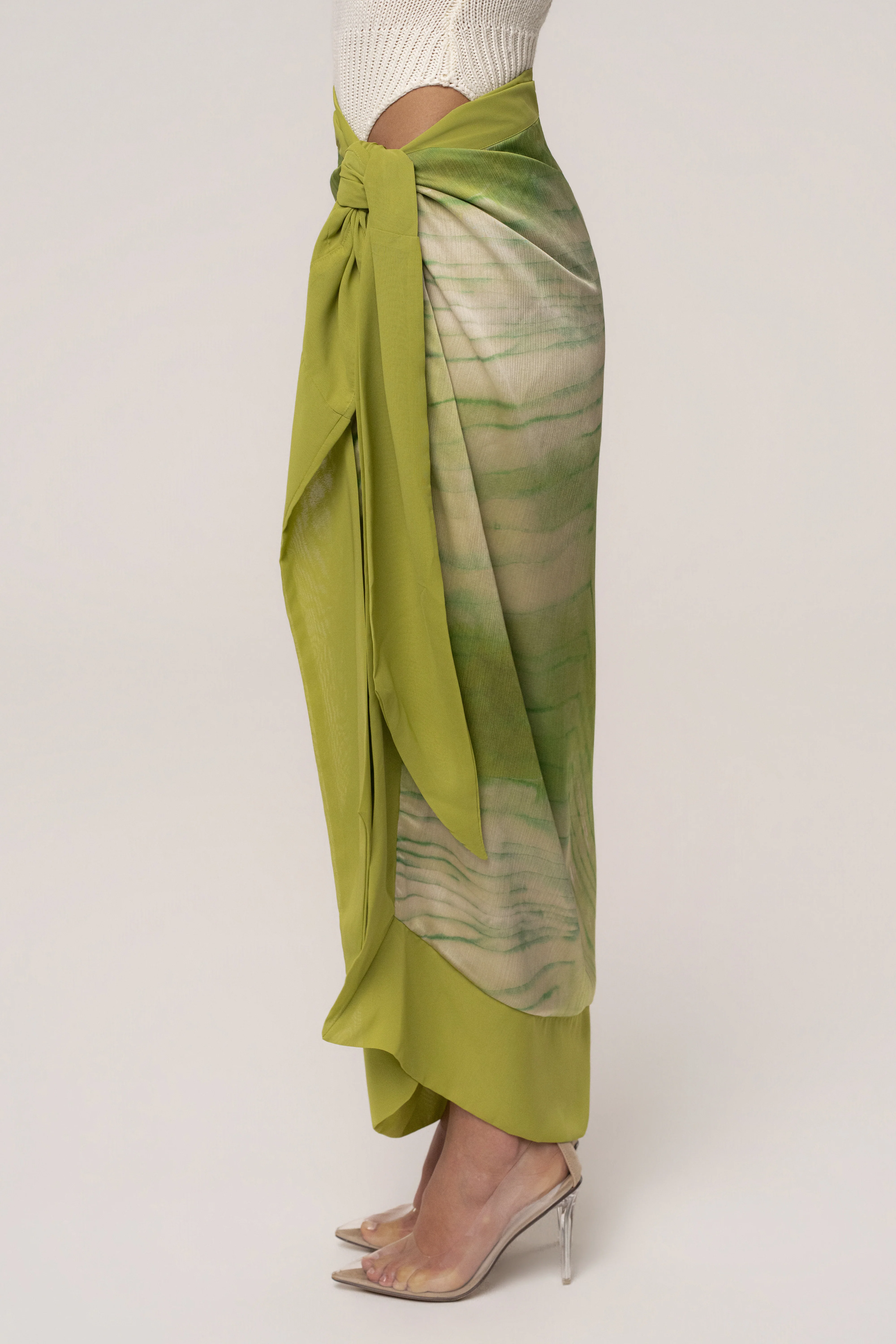 Green Bahía Wrap Skirt