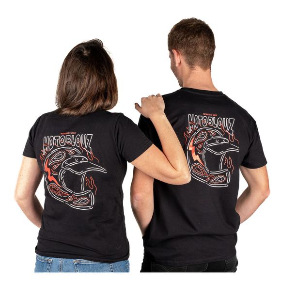 T-Shirt Motoblouz X ADELIE - HOMME - 20ANS - NoirRef : MB0401