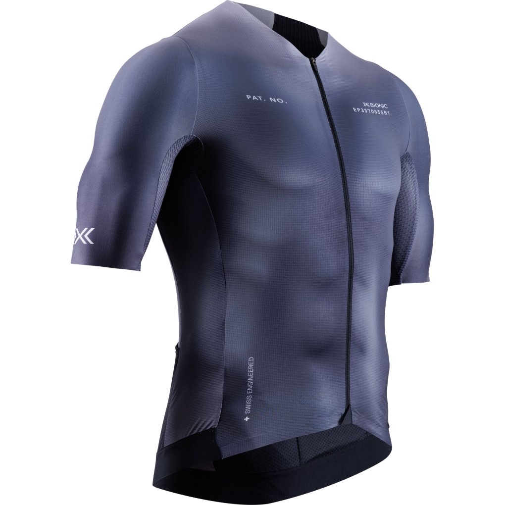X-Bionic Corefusion Aero Jersey Men - dark monochromatic heatmap