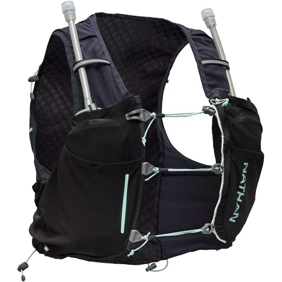 Nathan Sports Women's Pinnacle Pro Hydration Race Vest - 6L - black/surf spray