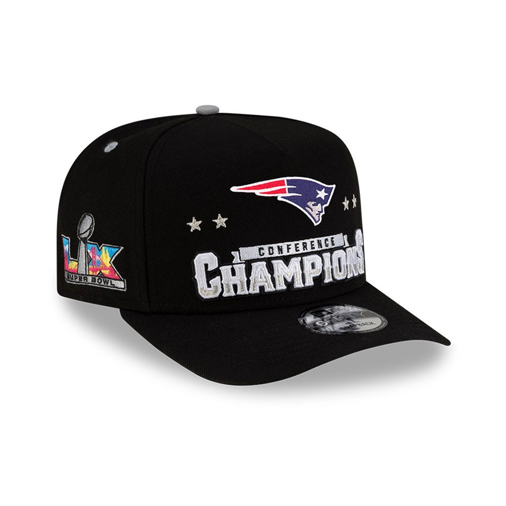New England Patriots 2025-26 AFC Champions Locker Room Snapback Cap